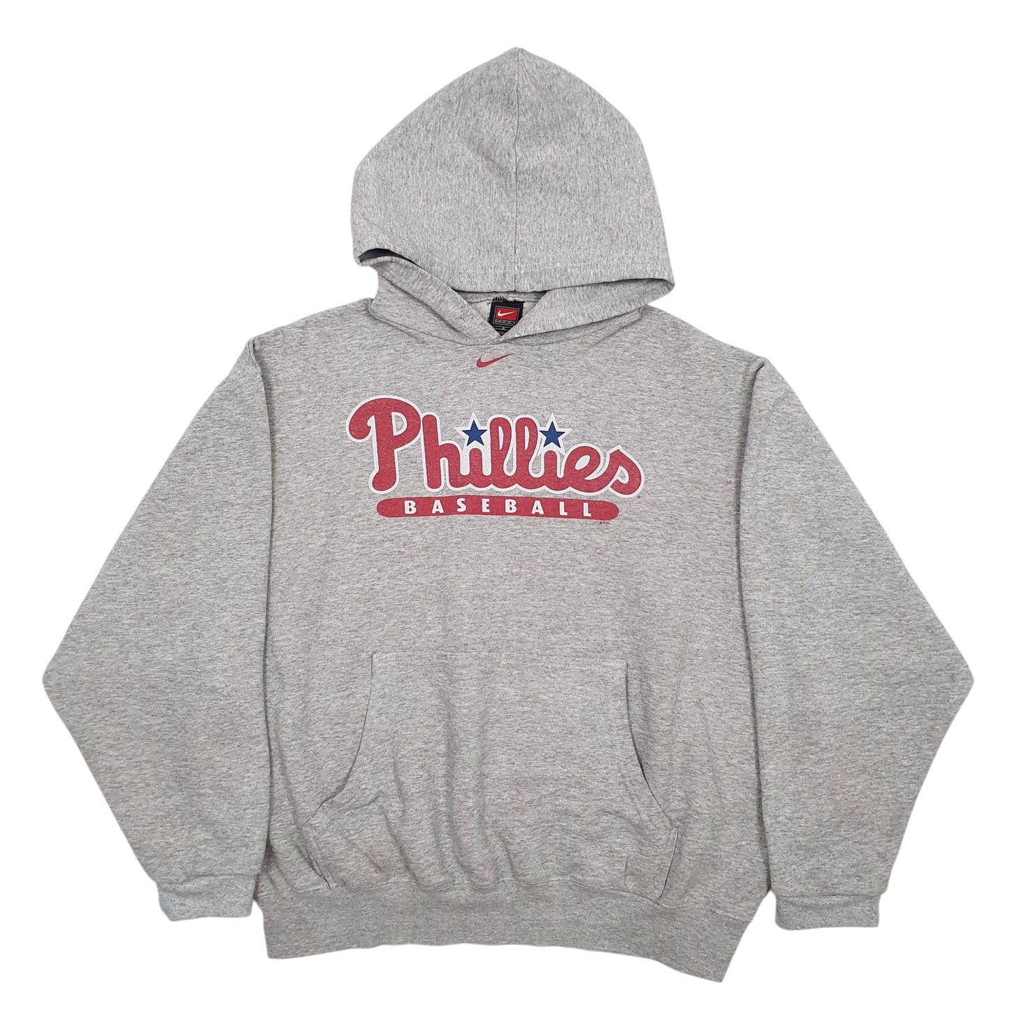 Mens Grey Nike Teams Baseball Hoodie Jumper