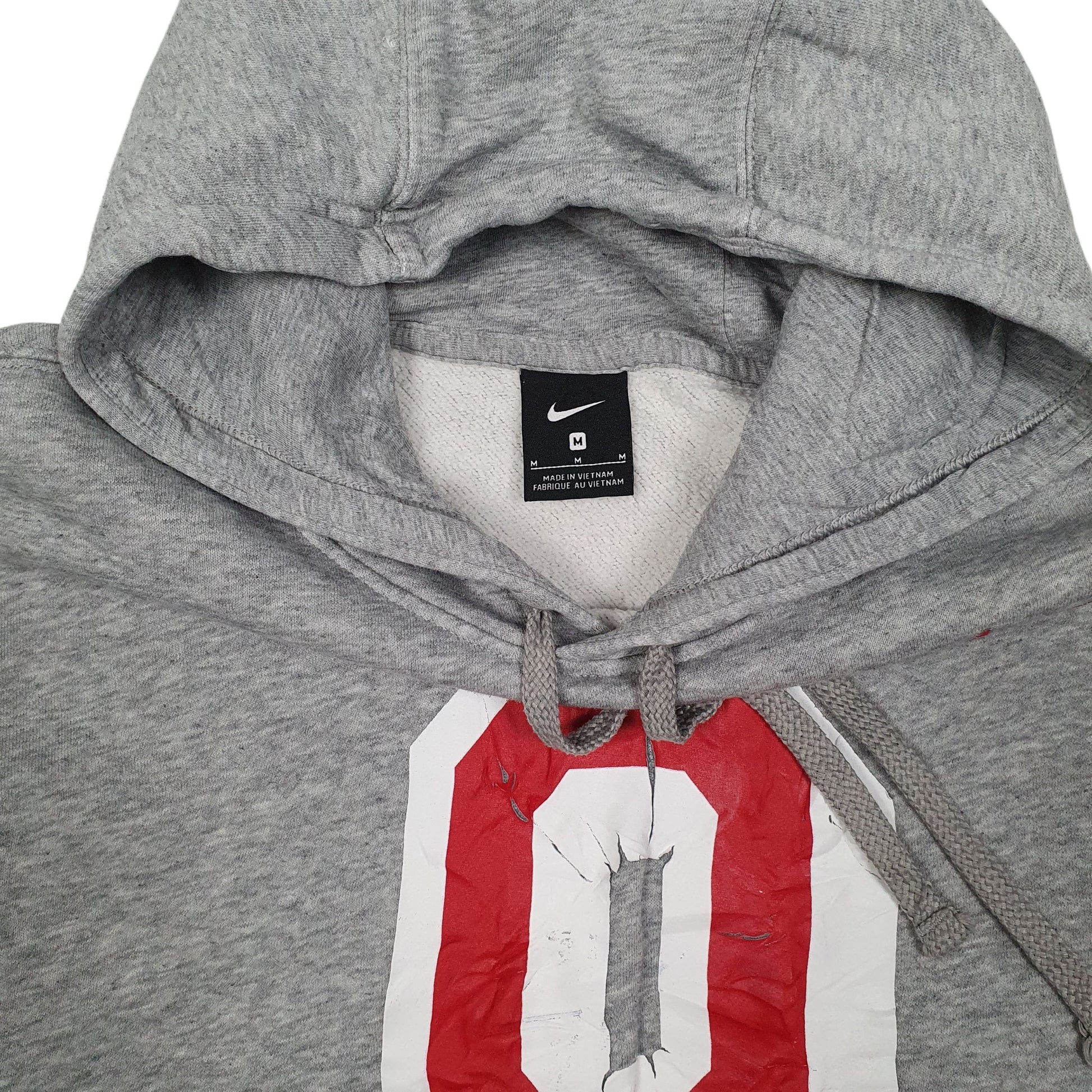 Mens Grey Nike Ohio State Hoodie Jumper