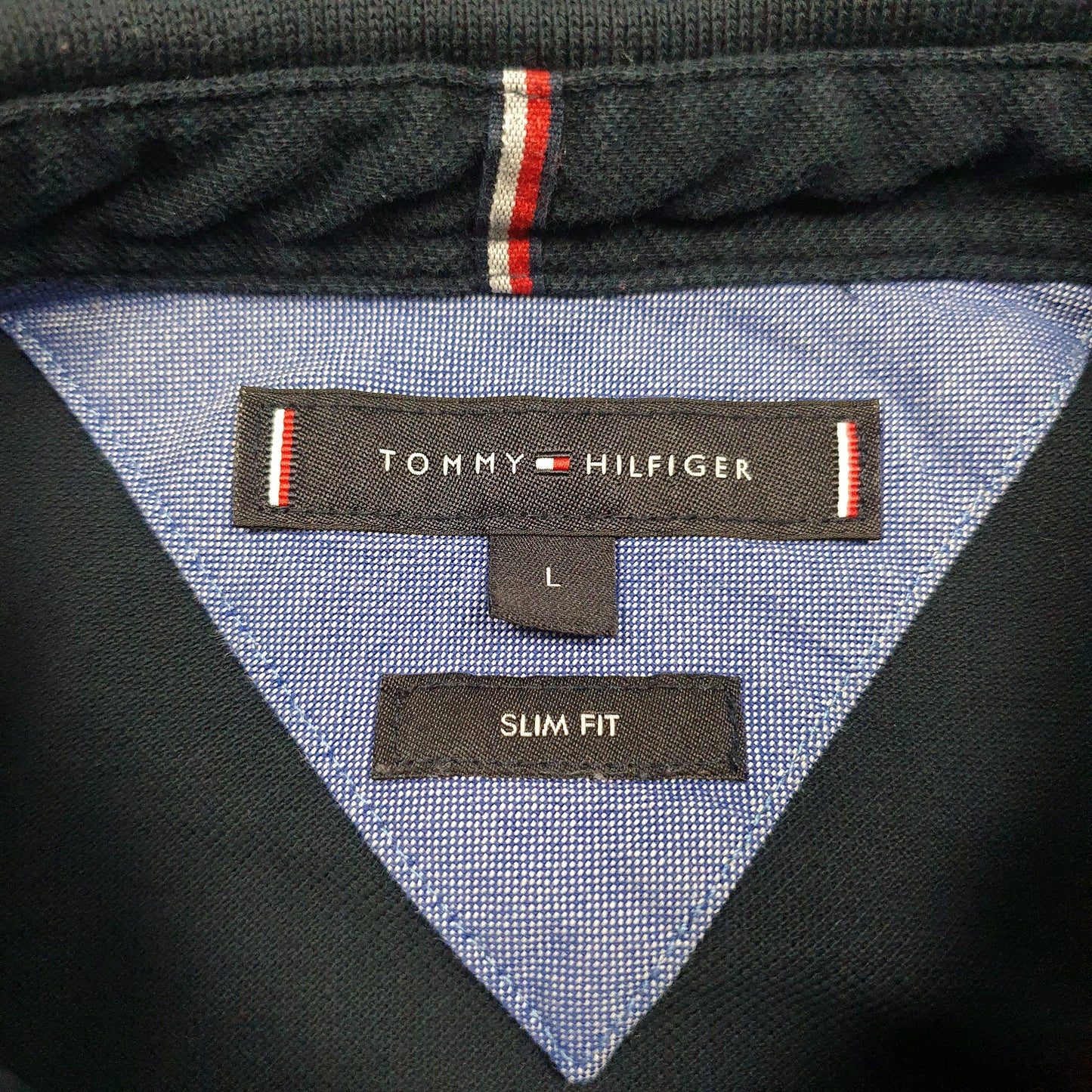 Mens Grey Tommy Hilfiger  Hoodie Polo Shirt