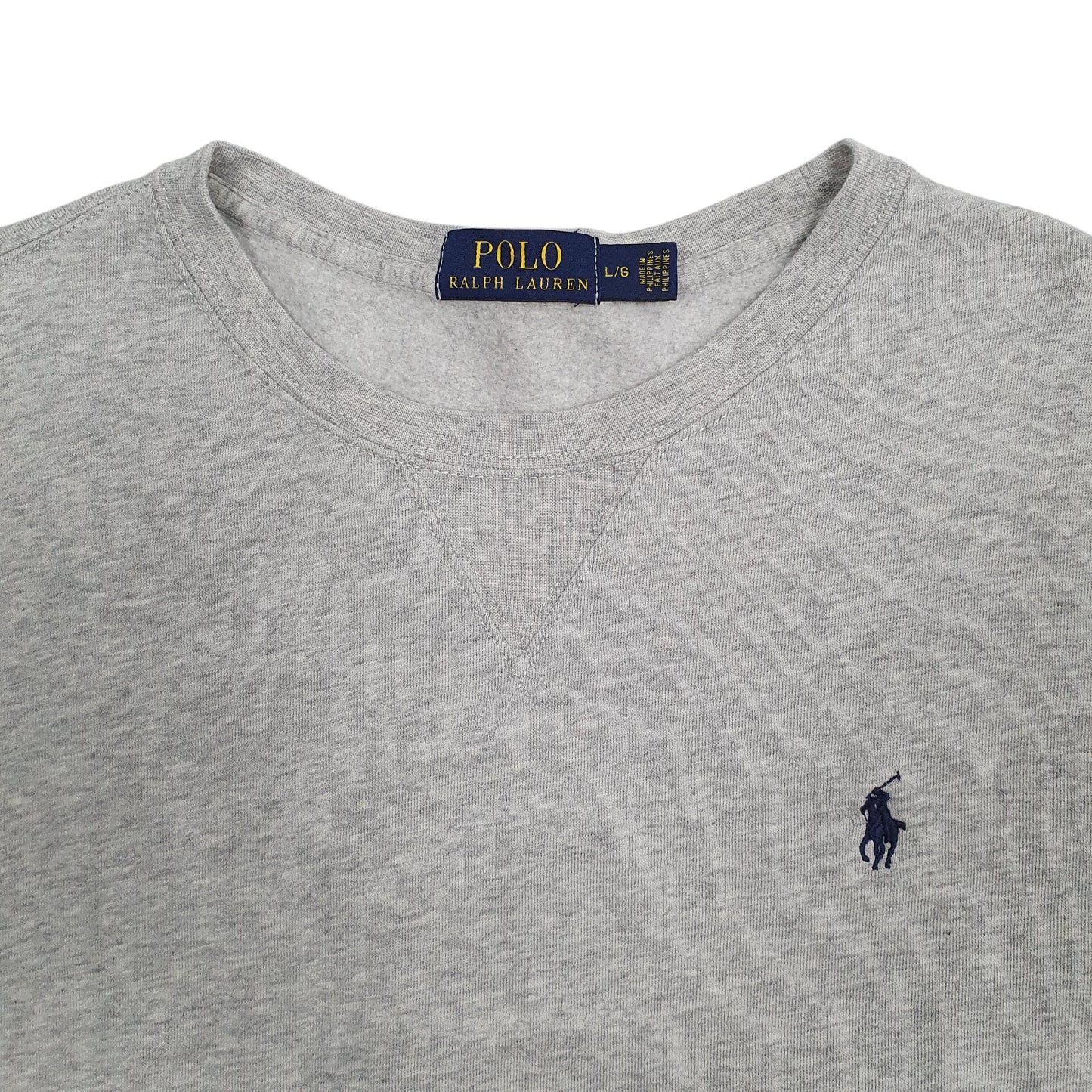 Mens Grey Polo Ralph Lauren  Crewneck Jumper