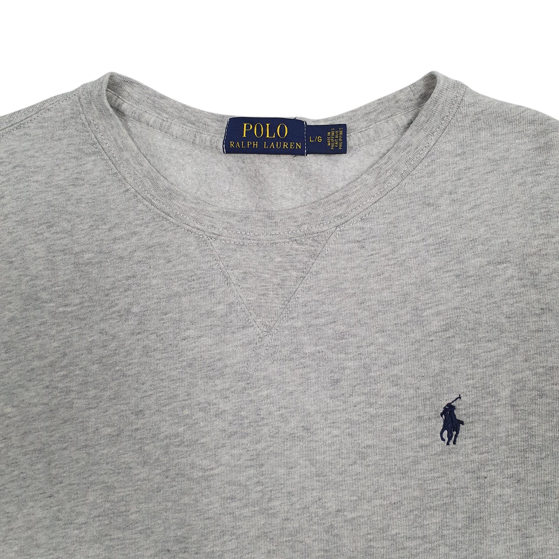 Mens Grey Polo Ralph Lauren  Crewneck Jumper