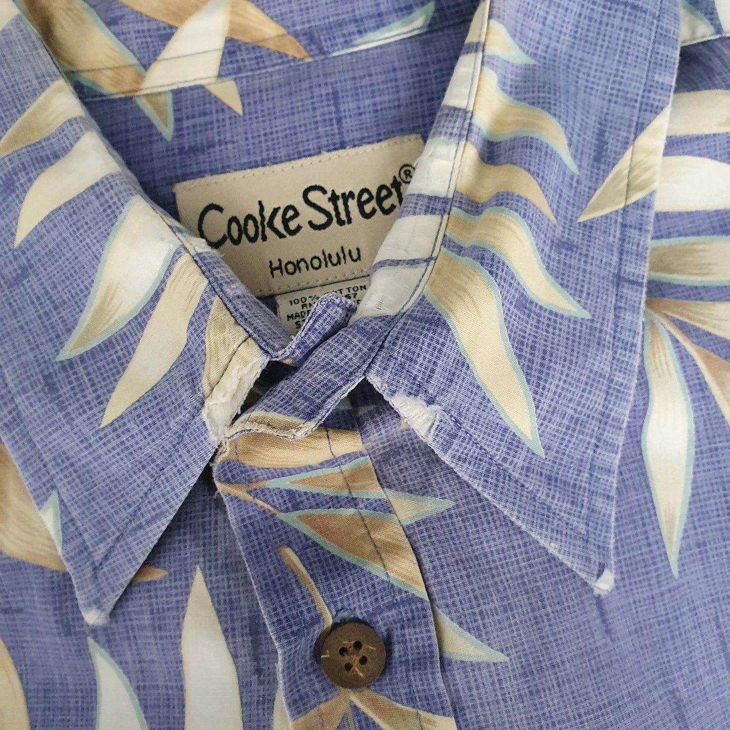 Mens Purple Cooke Street Hawaiian  Shirt