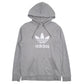 Mens Grey Adidas Spellout Hoodie Jumper