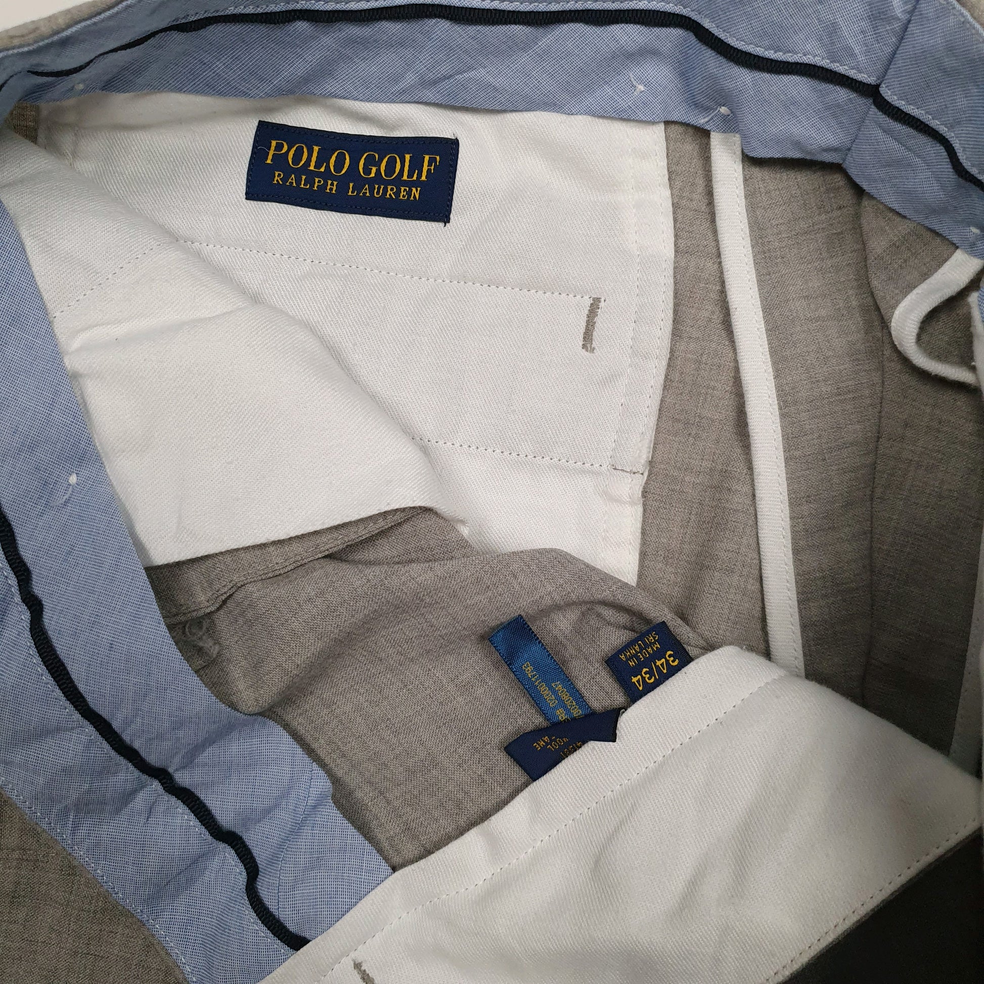 Mens Grey Polo Ralph Lauren Golf Stretch  Trousers