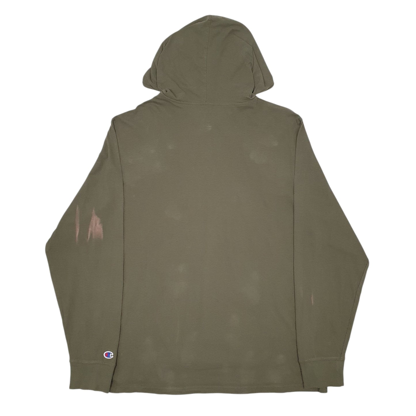 Mens Green Champion Lightweight Hoodie Jumper