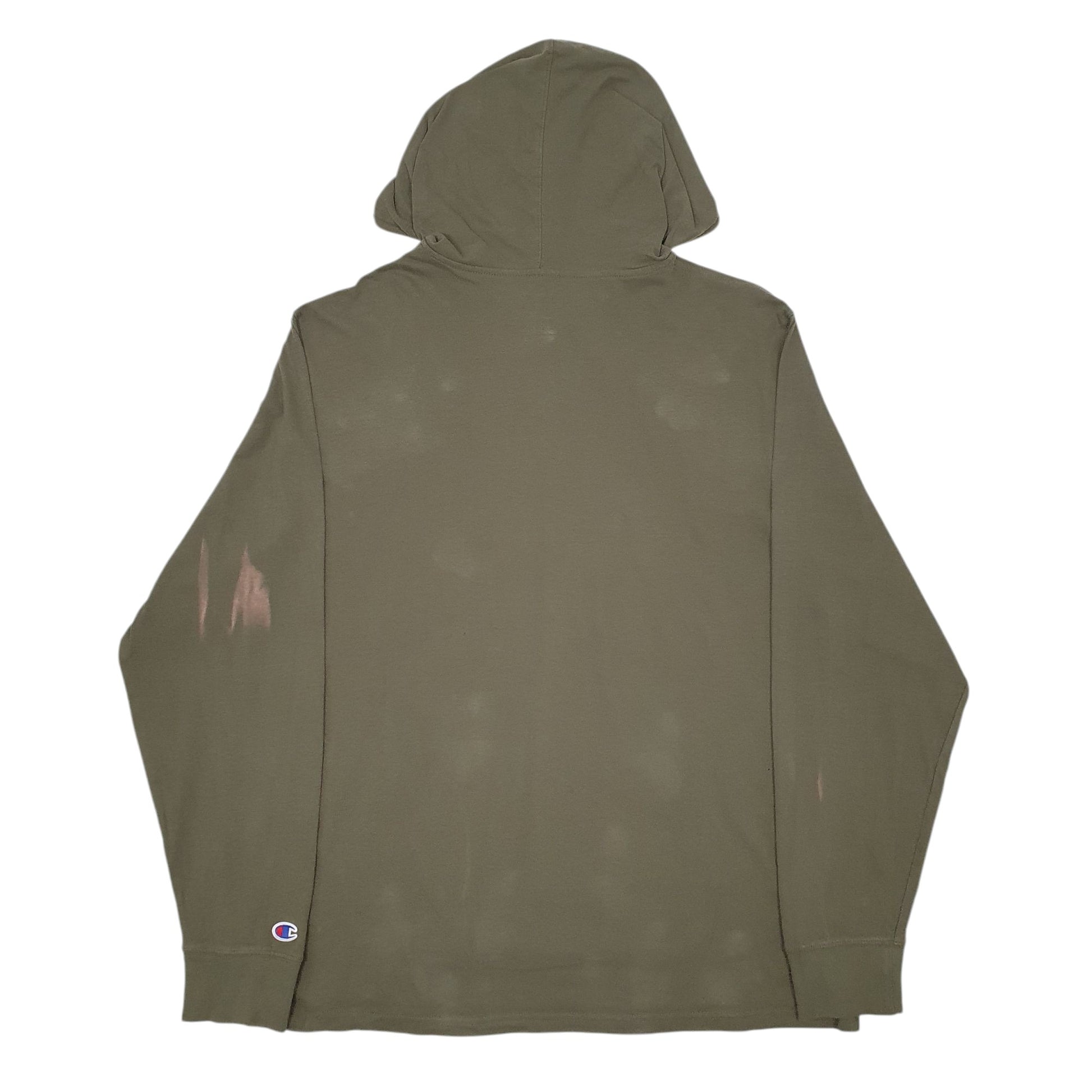 Mens Green Champion Lightweight Hoodie Jumper