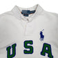 Mens White Polo Ralph Lauren USA  Polo Shirt