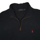 Mens Navy Polo Ralph Lauren  Quarter Zip Jumper