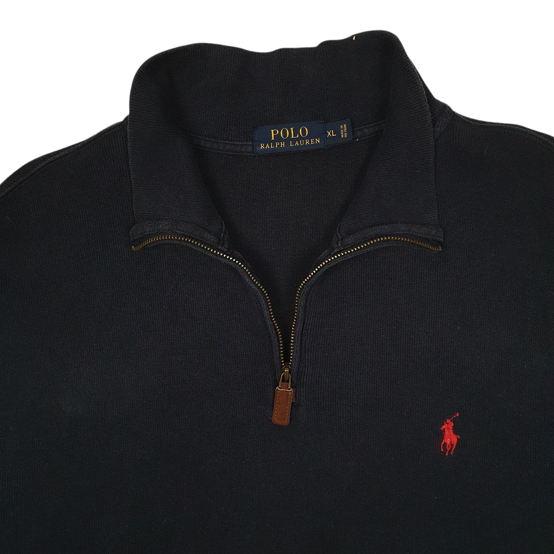 Mens Navy Polo Ralph Lauren  Quarter Zip Jumper
