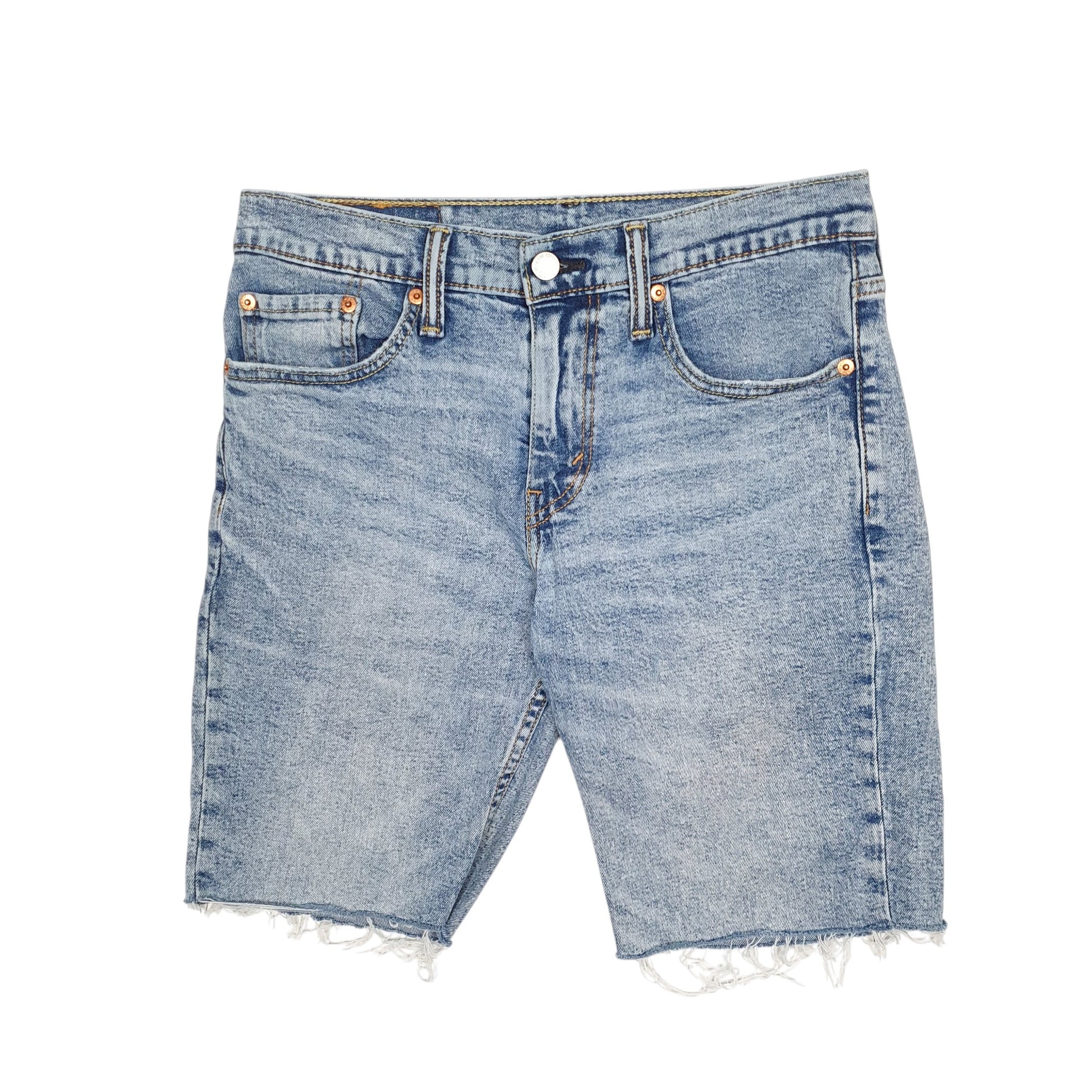 Mens Blue Levis 511 Stretch Denim Shorts