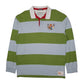 Mens Green Cantebury Rugby Lightweight Long Sleeve Polo Shirt