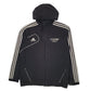 Mens Black Adidas Vintage 00s Hoodie Full Zip Coat