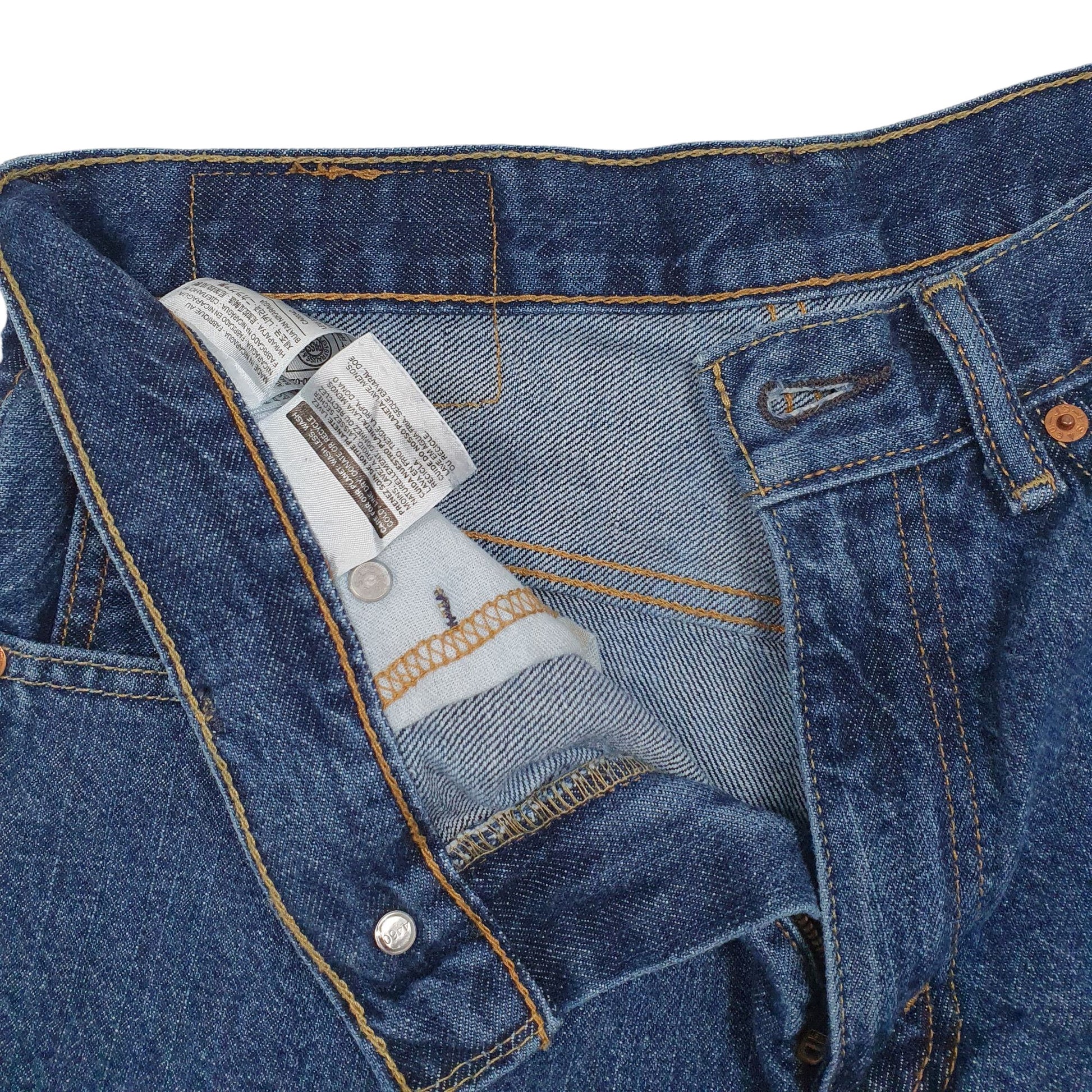 Mens Blue Levis 550 Hoodie Shorts