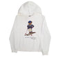 Womens White Polo Ralph Lauren Polo Bear Skiing Hoodie Jumper