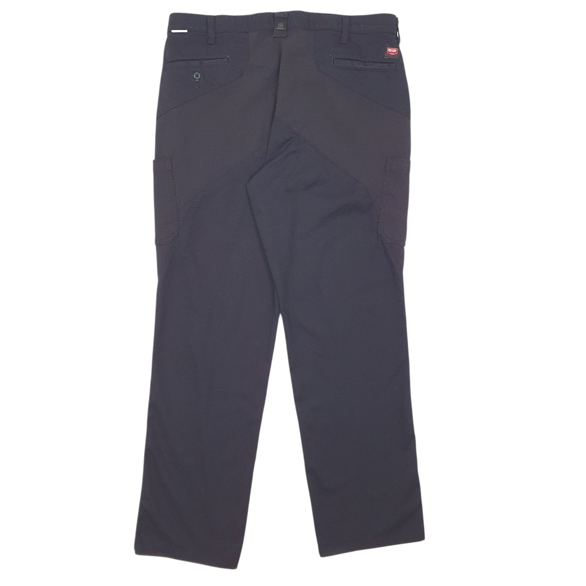 Mens Black Red Kap   Trousers