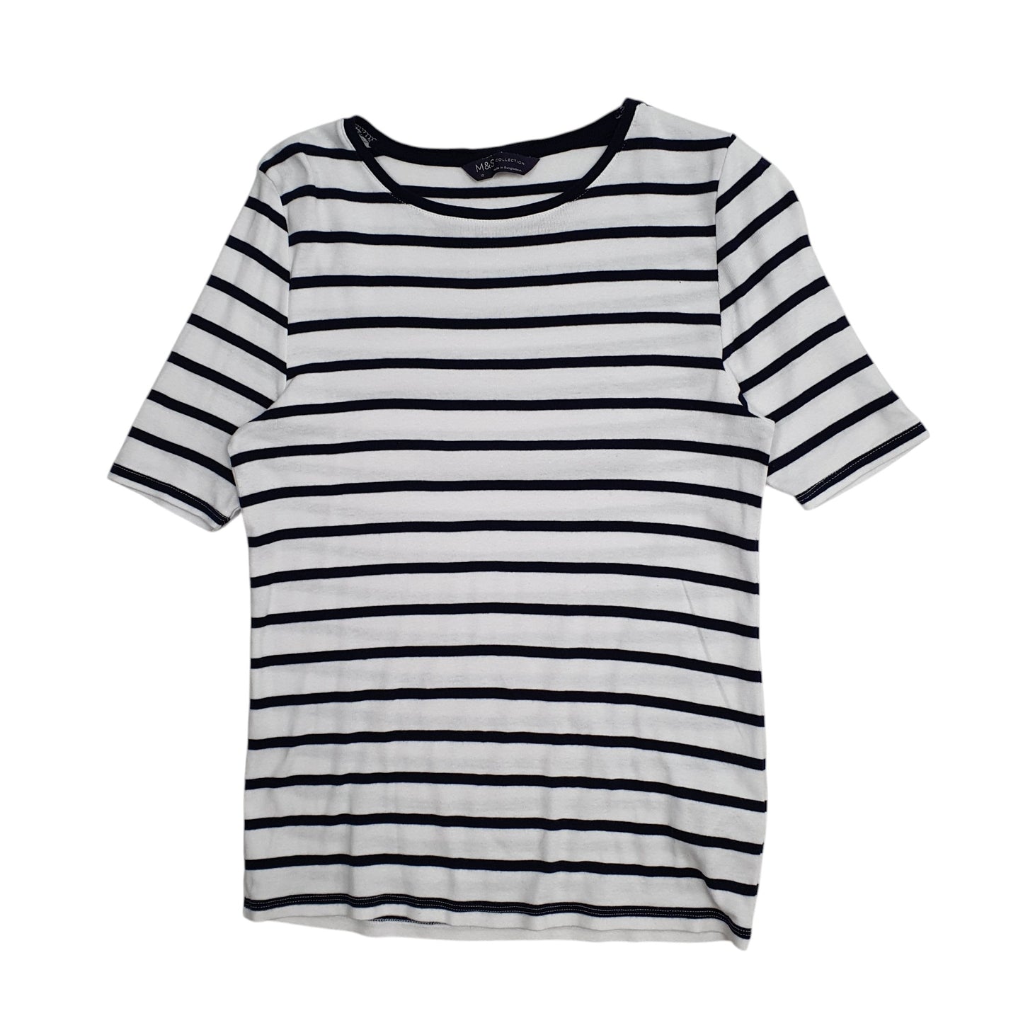 Womens White M&S  Short Sleeve T Shirt