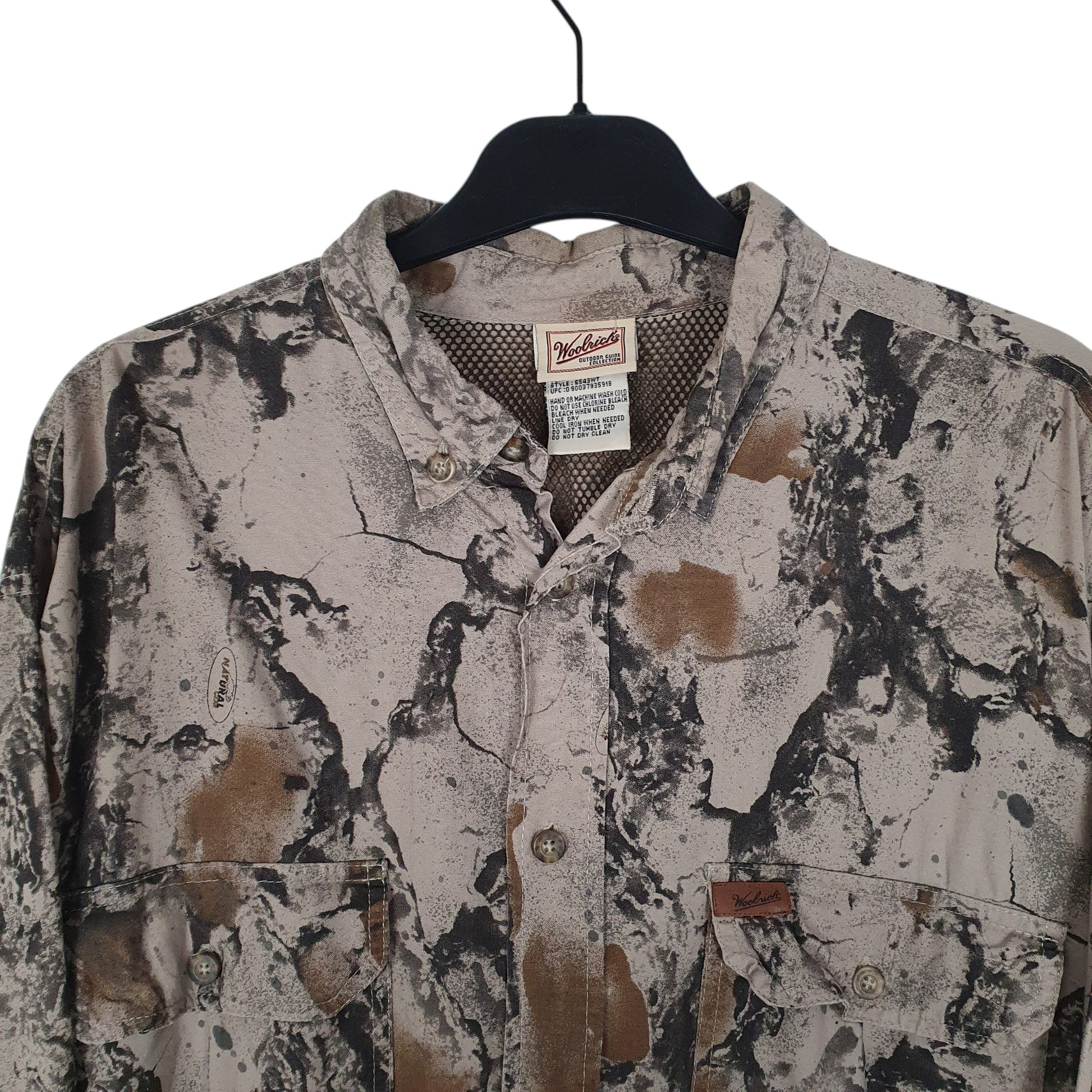 Mens Grey Woolrich Hunting Walking Realtree  Shirt