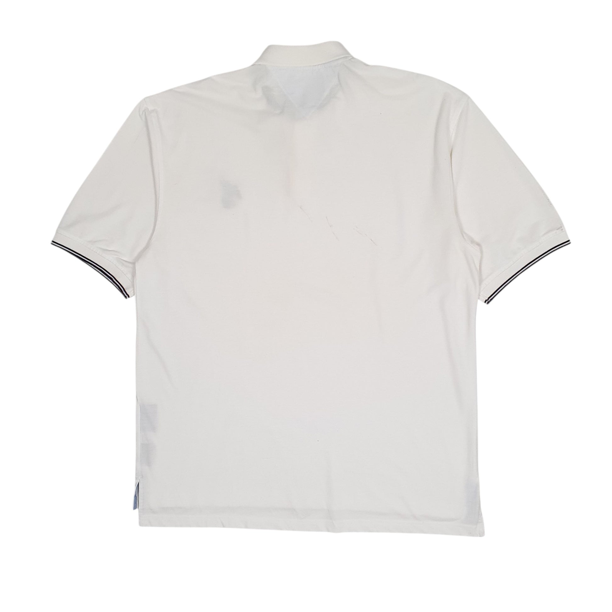 Mens White Tommy Hilfiger Disney Mickey Mouse Golf Crewneck Polo Shirt