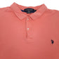 Mens Pink US Polo Assn Luxury Feel  Polo Shirt
