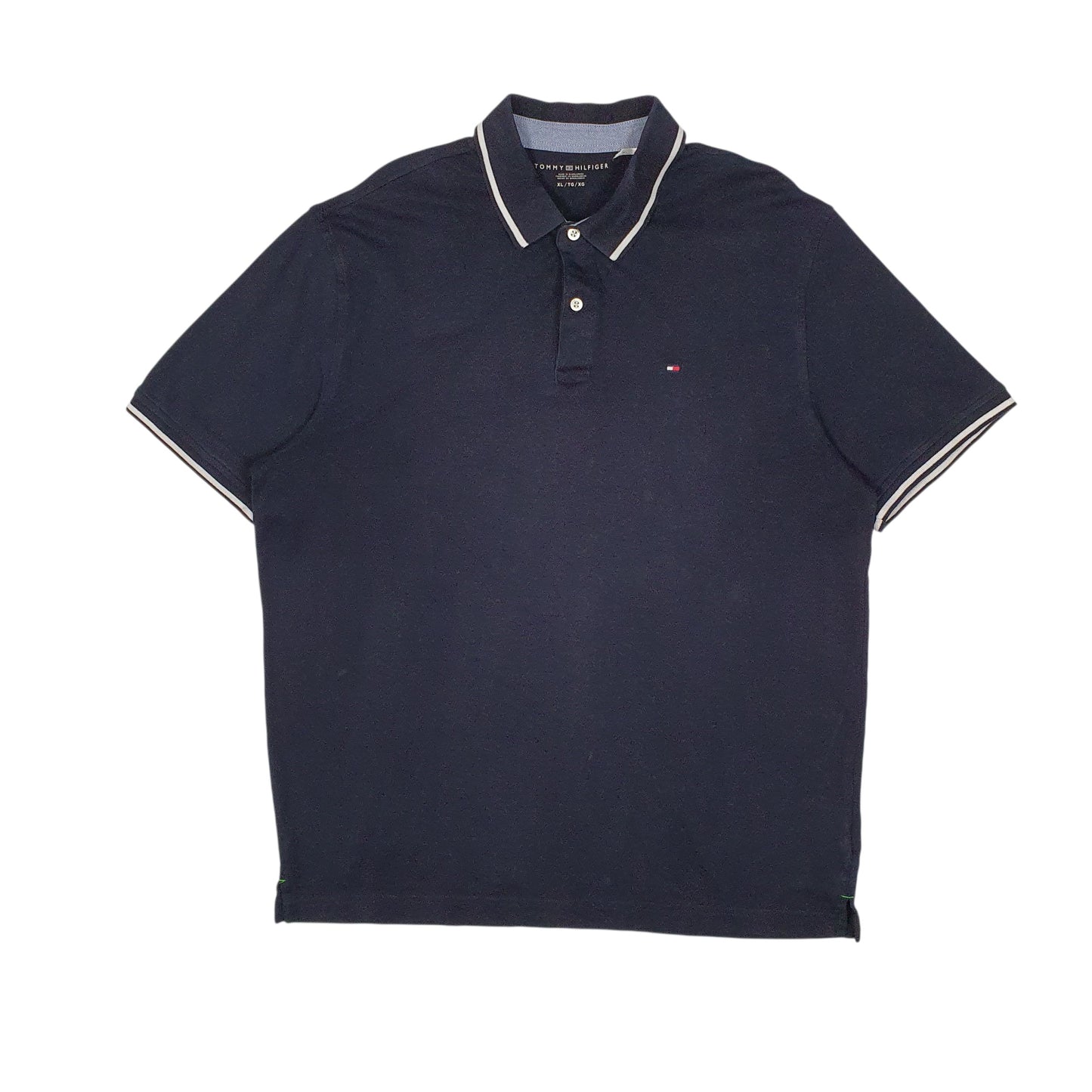 Mens Navy Tommy Hilfiger  Short Sleeve Polo Shirt