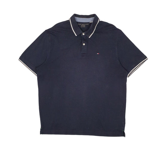 Mens Navy Tommy Hilfiger  Short Sleeve Polo Shirt