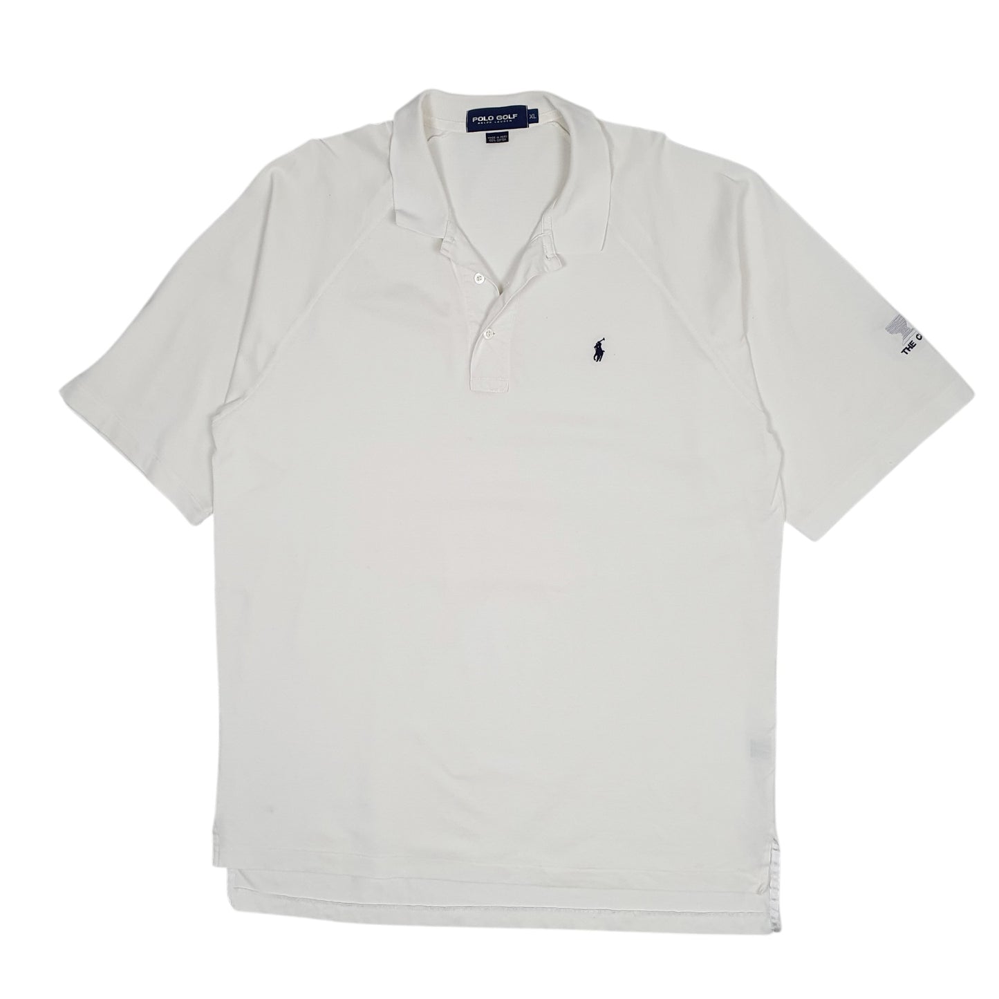 Mens White Polo Ralph Lauren Golf Short Sleeve Polo Shirt