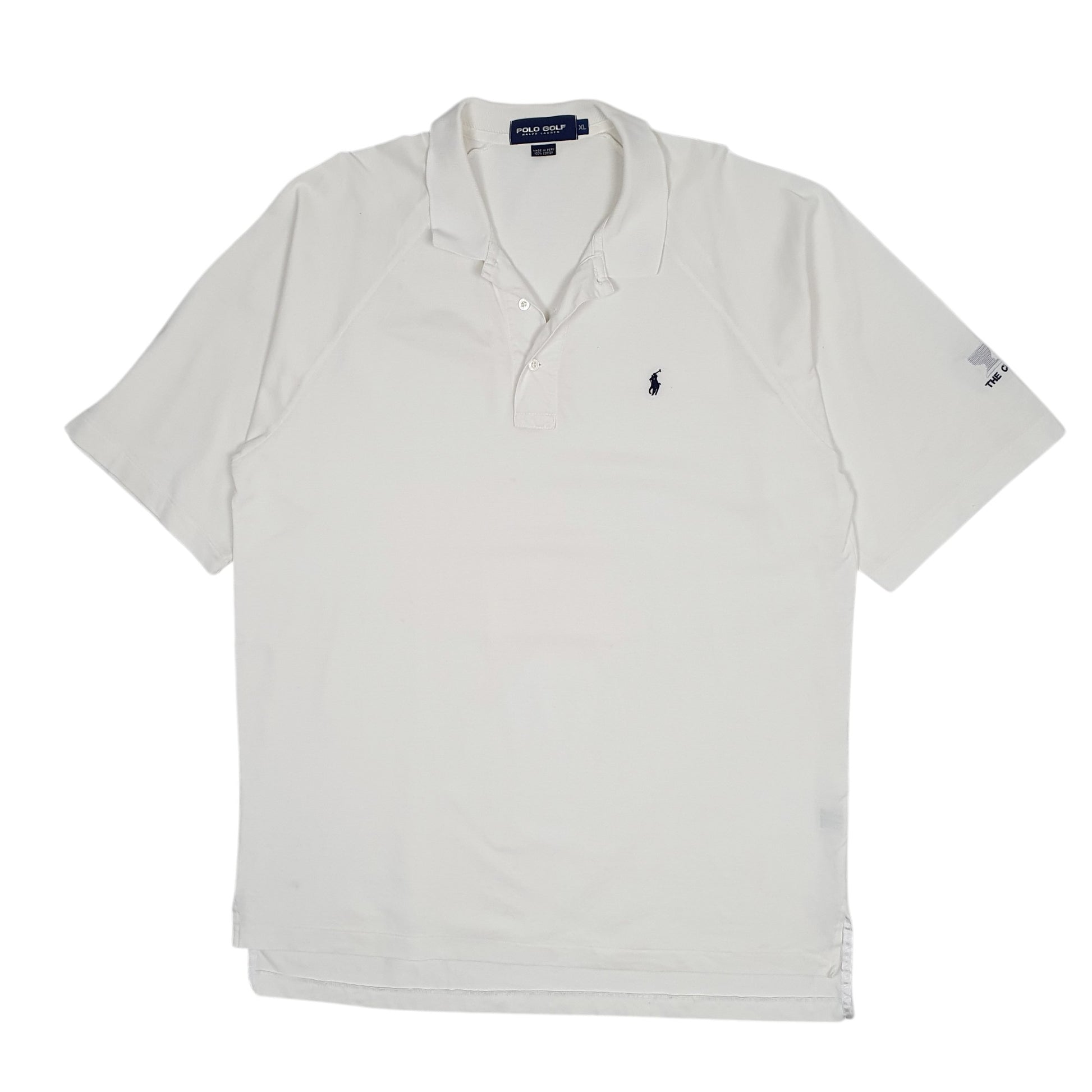 Mens White Polo Ralph Lauren Golf Short Sleeve Polo Shirt