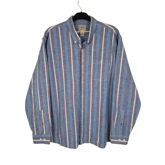 Mens Blue L.L.Bean  Long Sleeve Shirt