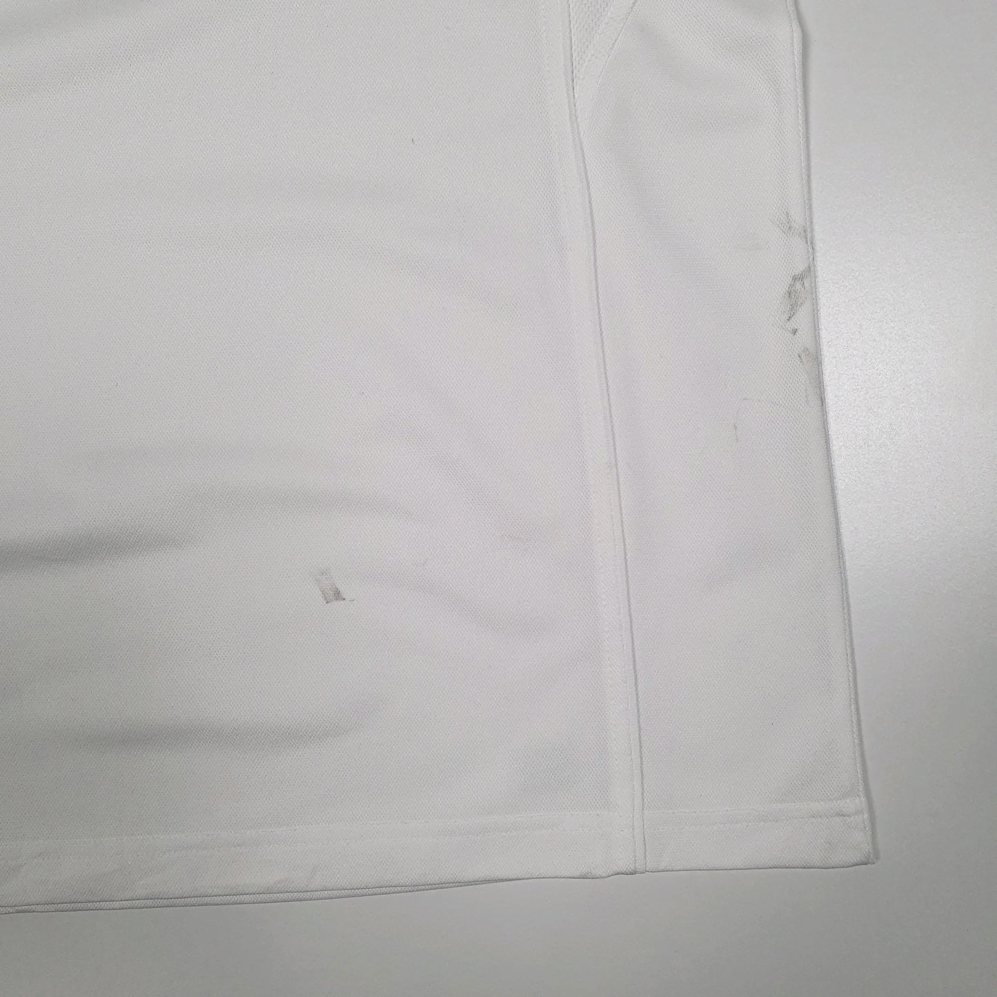 Mens White Fila Golf Hoodie Polo Shirt