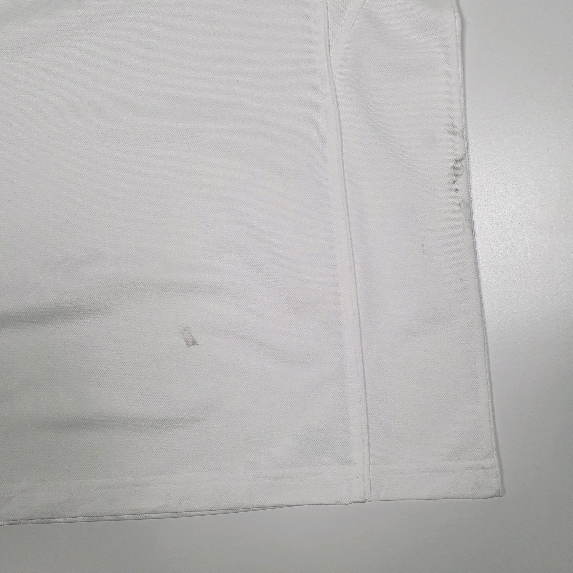 Mens White Fila Golf Hoodie Polo Shirt