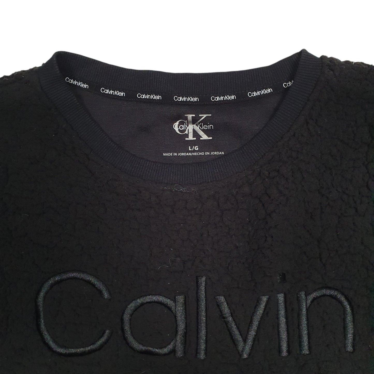 Womens Black Calvin Klein  Crewneck Jumper