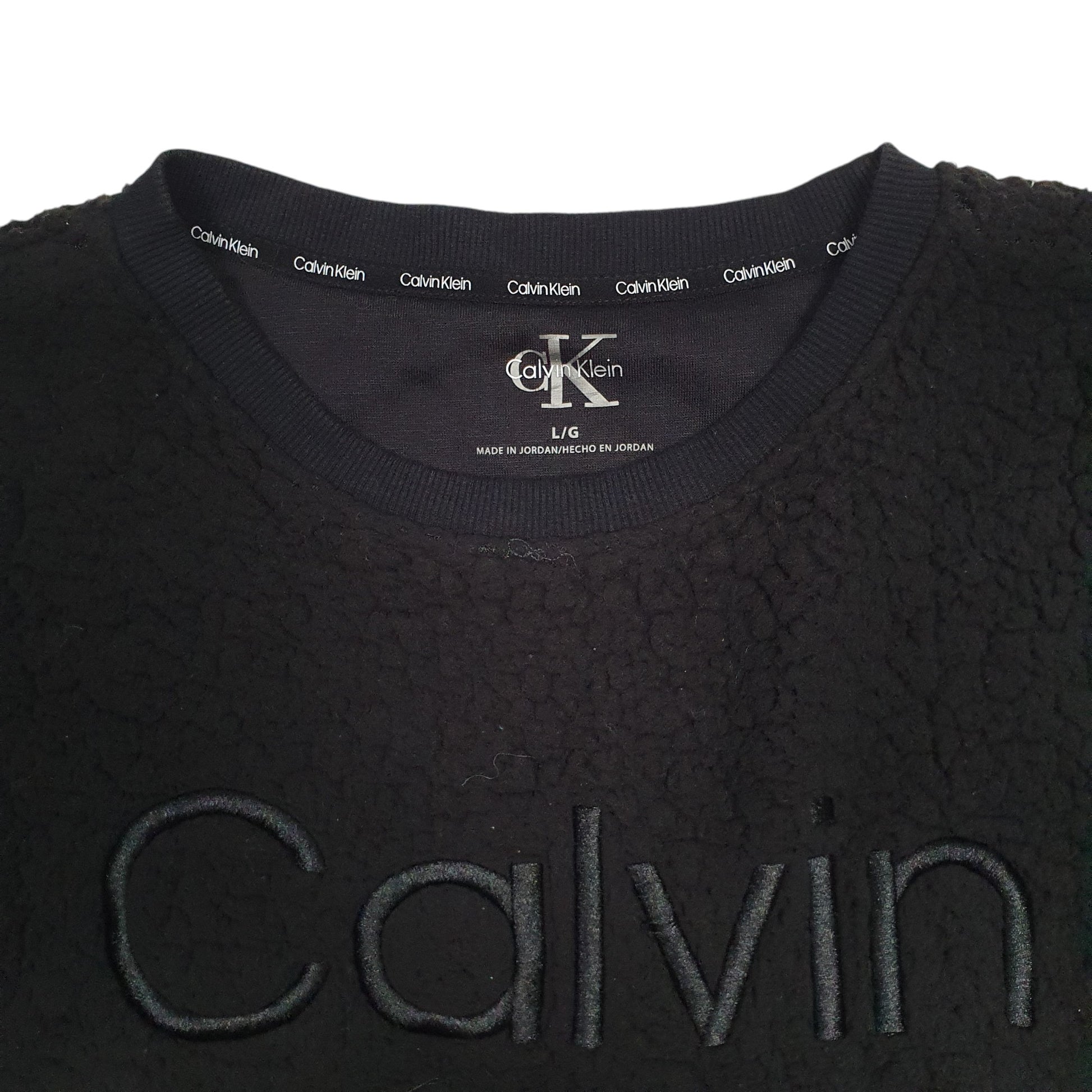 Womens Black Calvin Klein  Crewneck Jumper