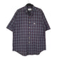 Mens Navy Burberry Vintage 90s Short Sleeve Shirt