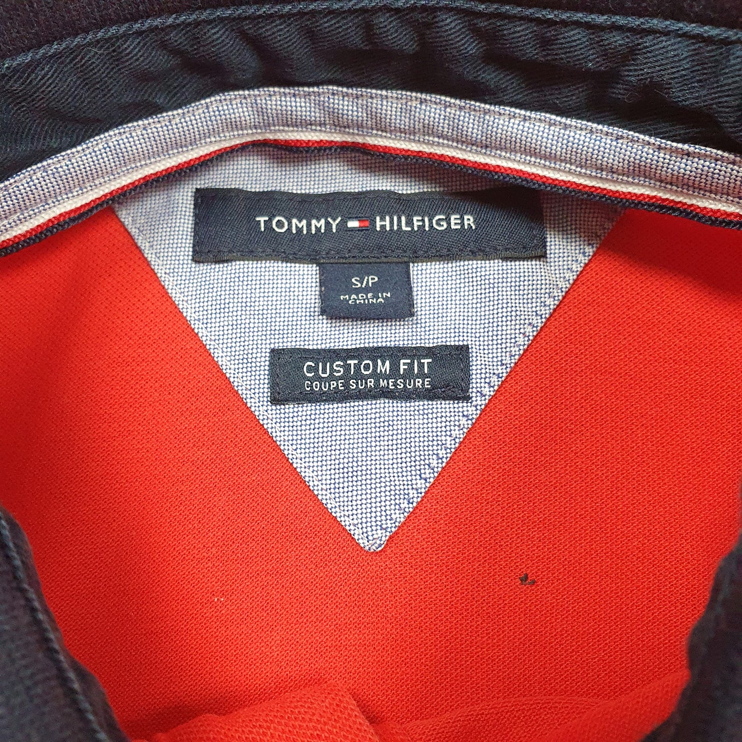 Mens Red Tommy Hilfiger   Polo Shirt
