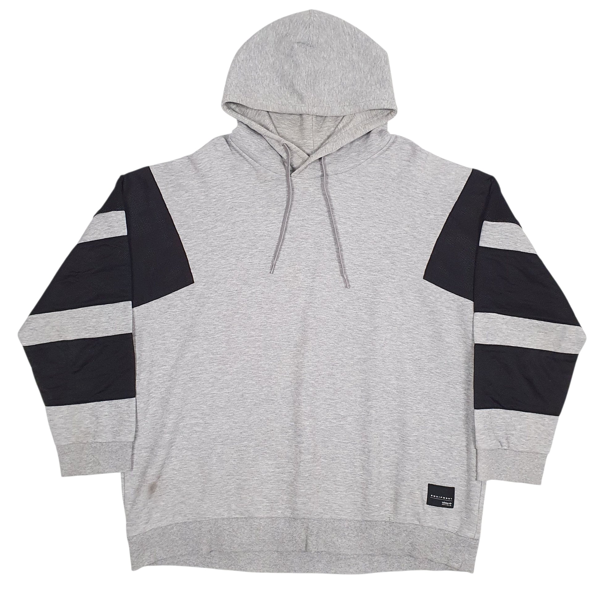 Mens Grey Adidas Equipment Hoodie Jumper