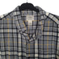 Mens Grey L.L.Bean Scotch Plaid Flannel  Shirt