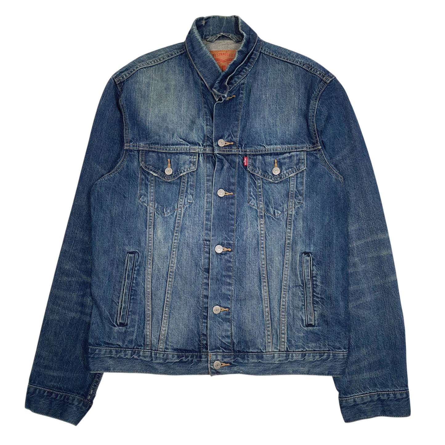 Mens Blue Levis Type 3 Trucker  Coat