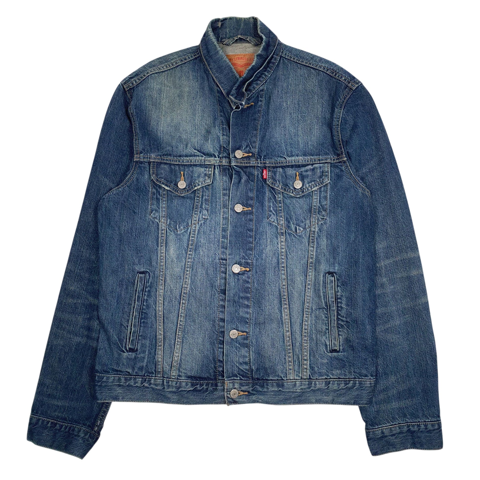 Mens Blue Levis Type 3 Trucker  Coat