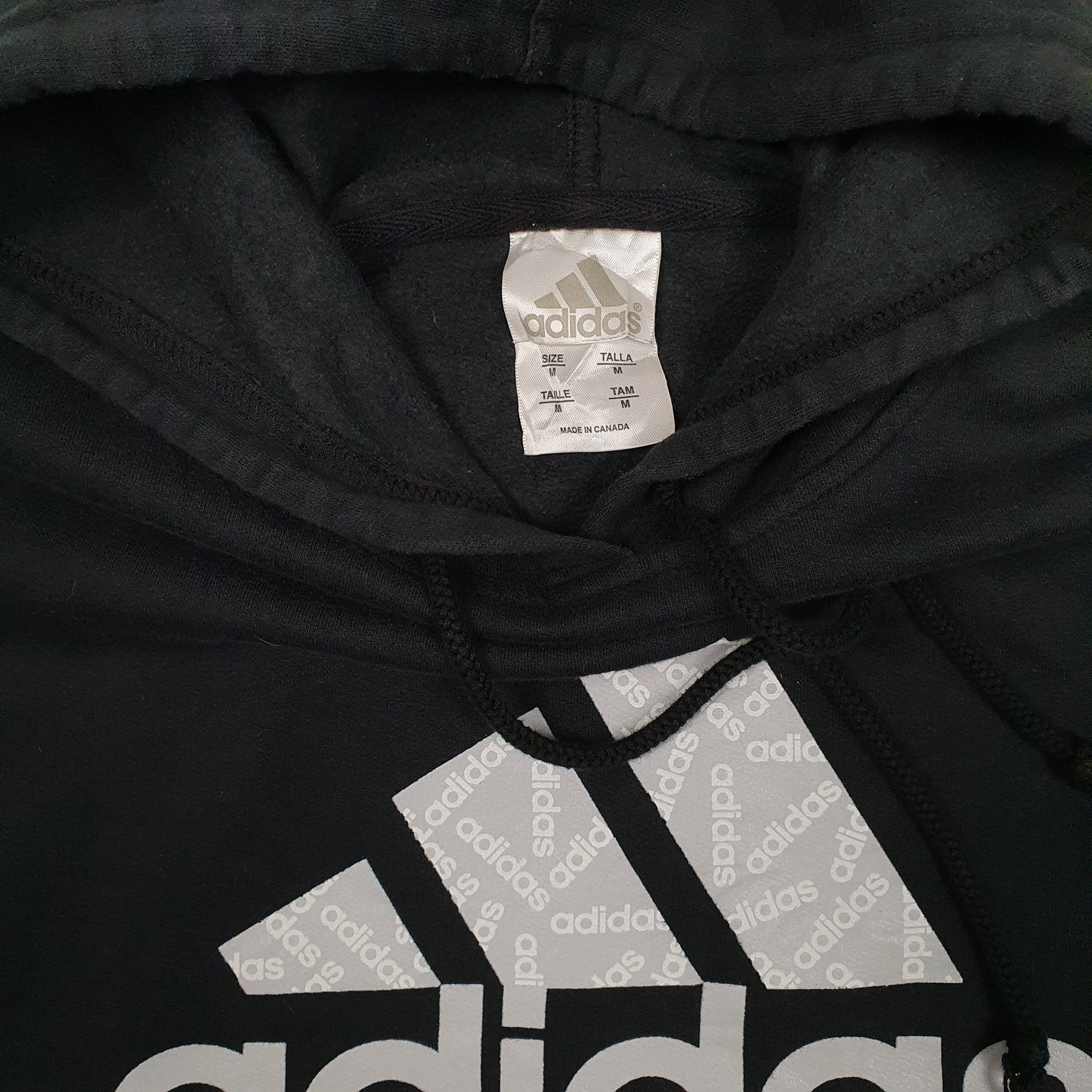 Mens Black Adidas  Hoodie Jumper