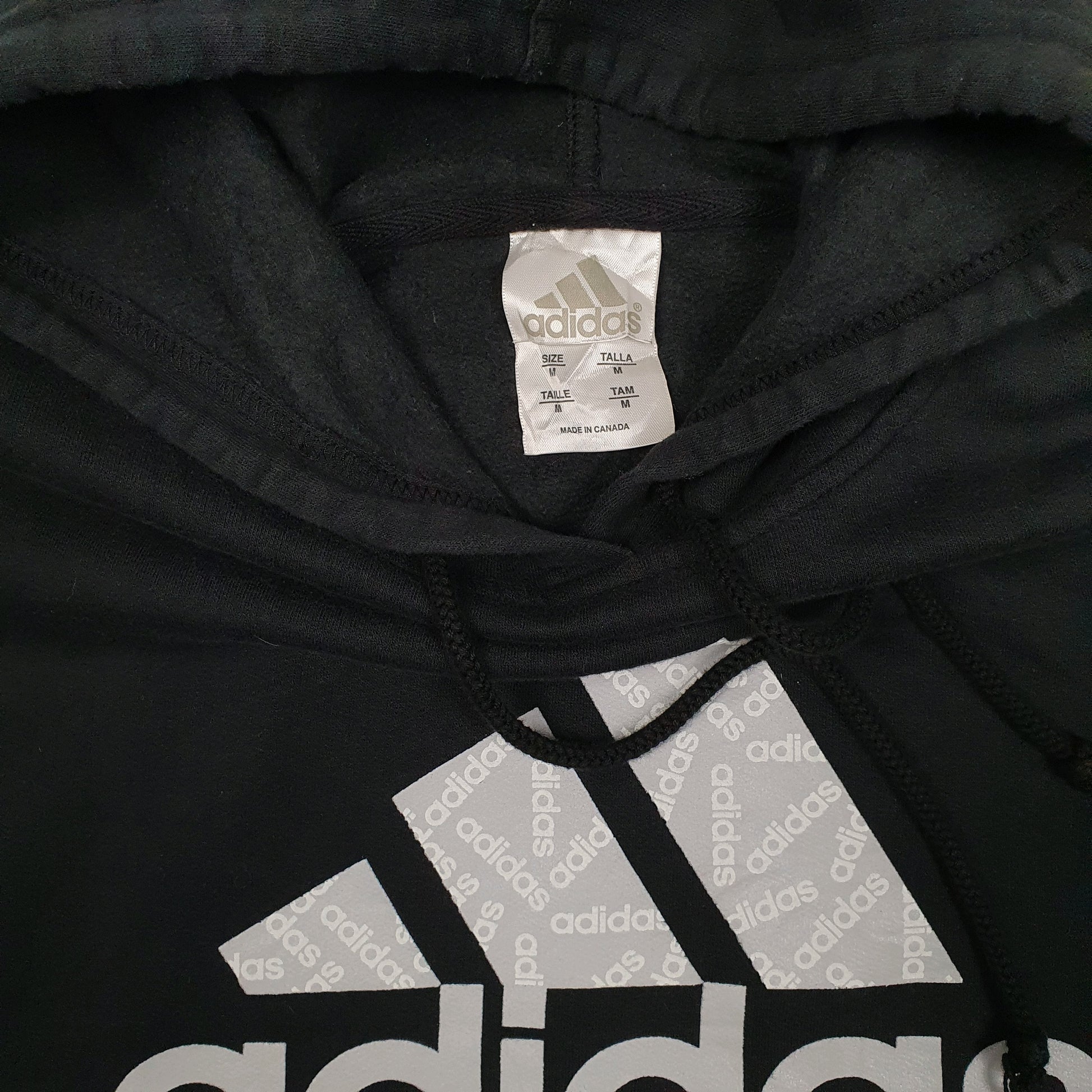 Mens Black Adidas  Hoodie Jumper