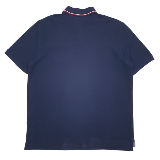Mens Navy Tommy Hilfiger  Hoodie Polo Shirt