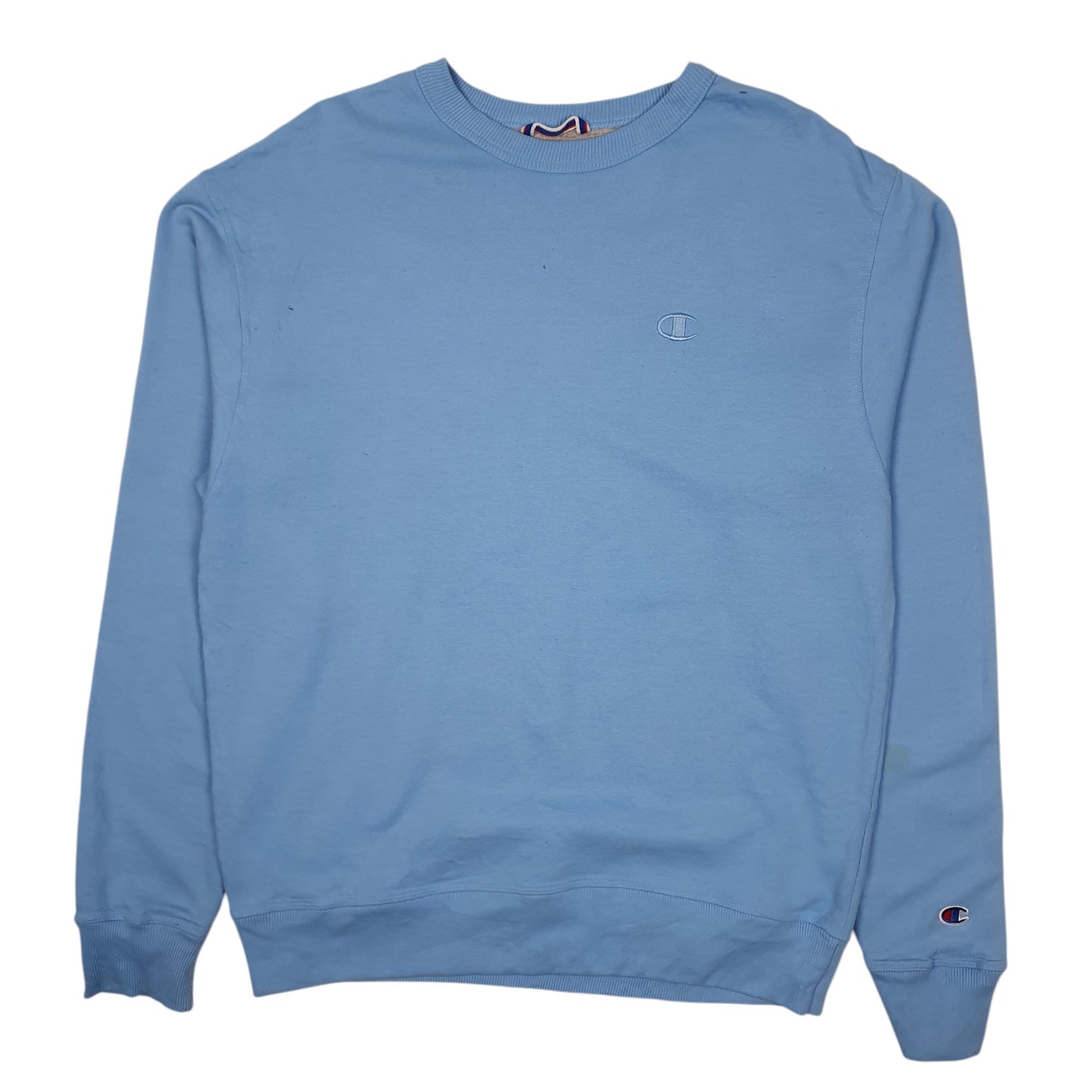 Mens Blue Champion  Crewneck Jumper