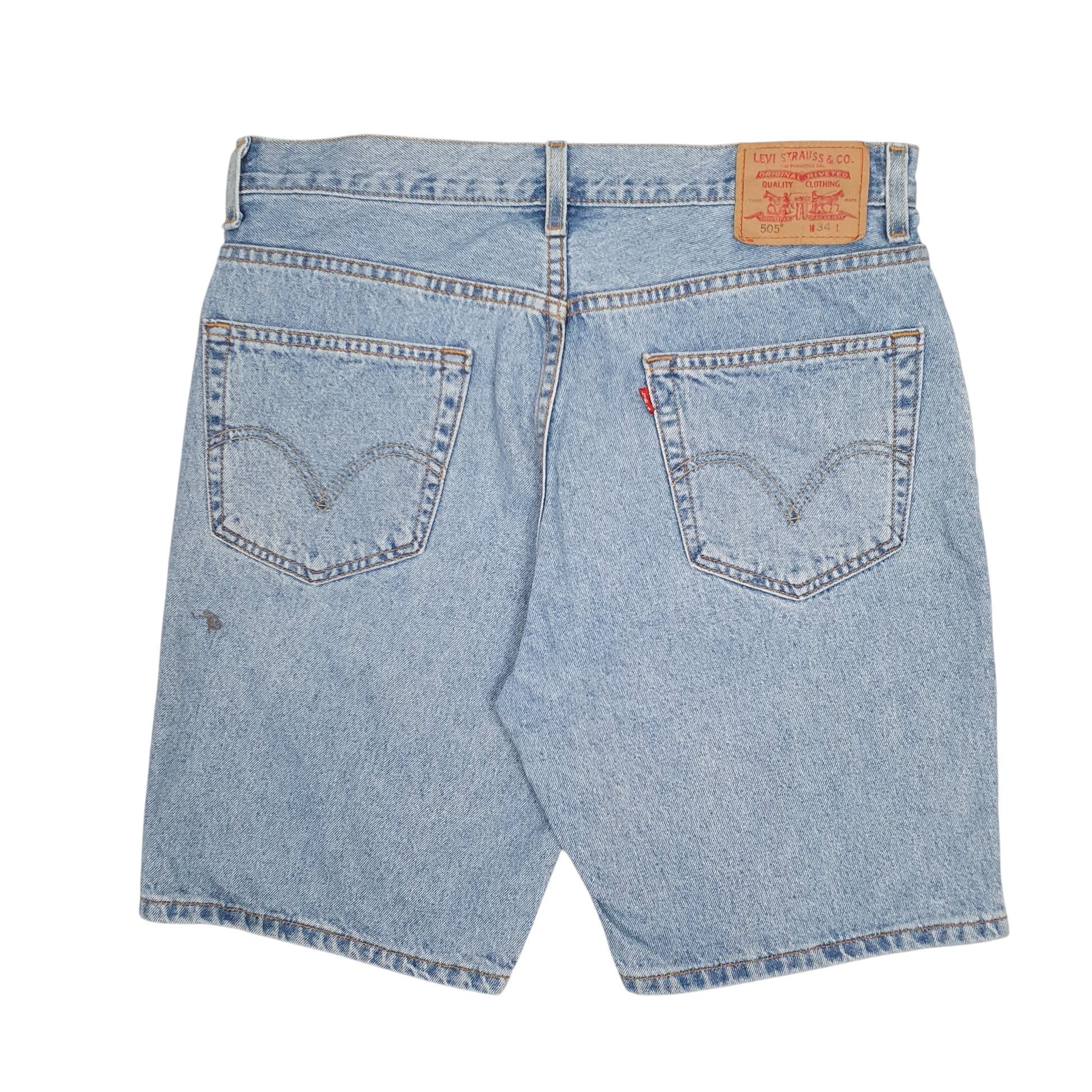 Mens Blue Levis Vintage 00s 505  Shorts