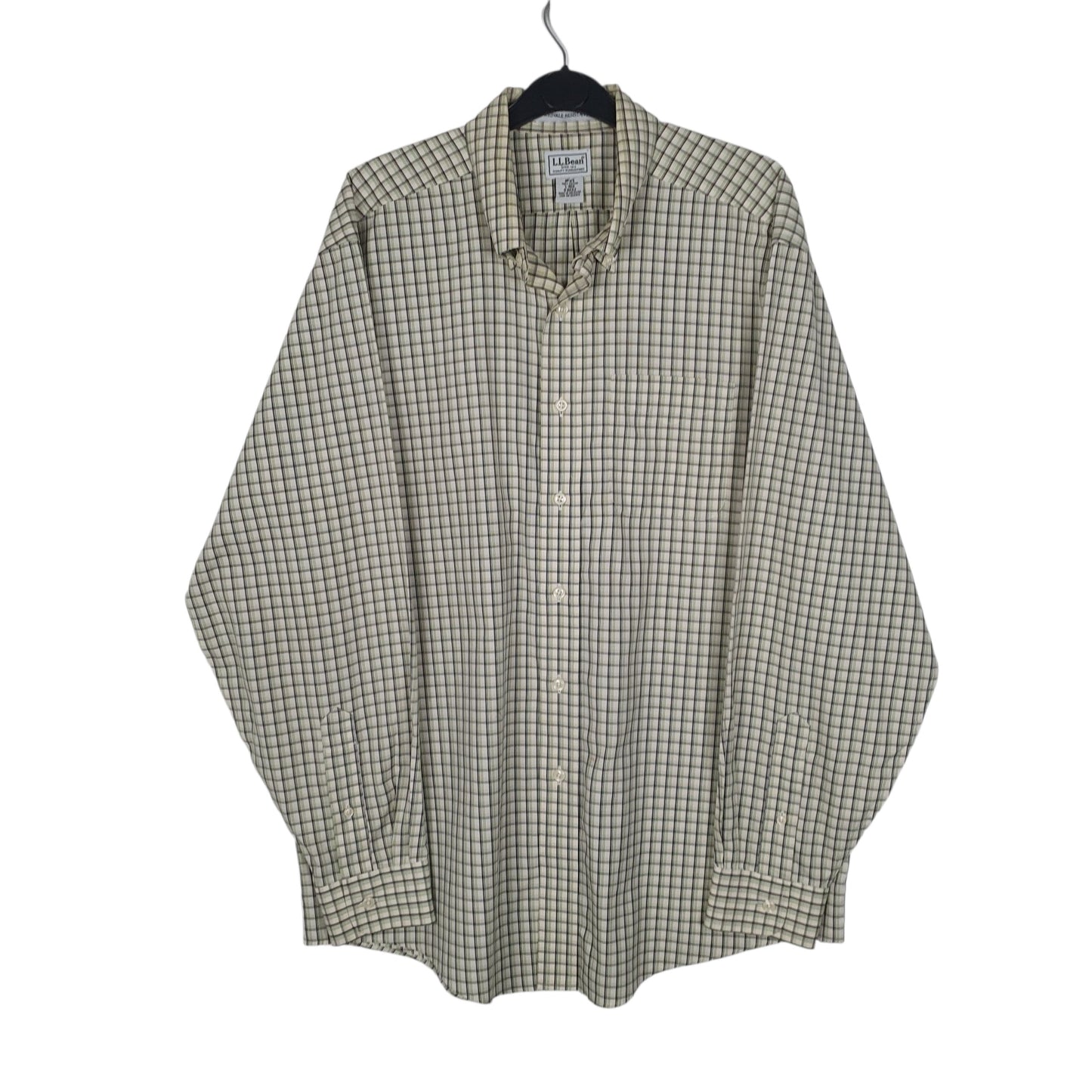 Mens Green L.L.Bean  Long Sleeve Shirt