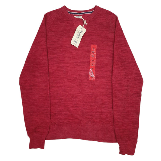 Mens Red Champion  Crewneck Jumper