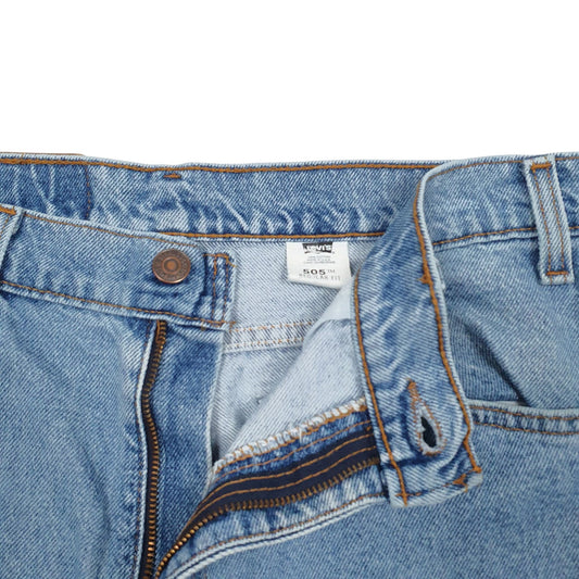 Mens Blue Levis 90s Made In USA Orange Tab Hoodie Shorts