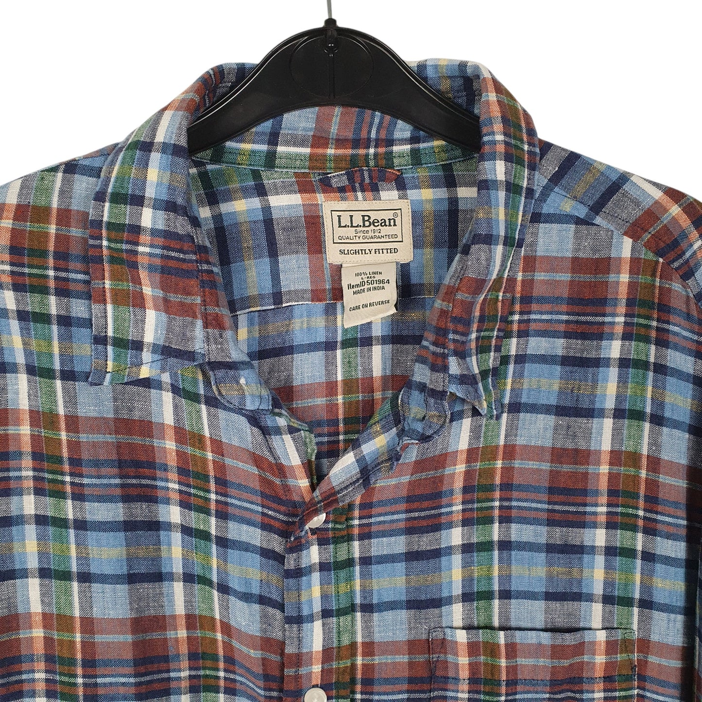 Mens Blue L.L.Bean   Shirt