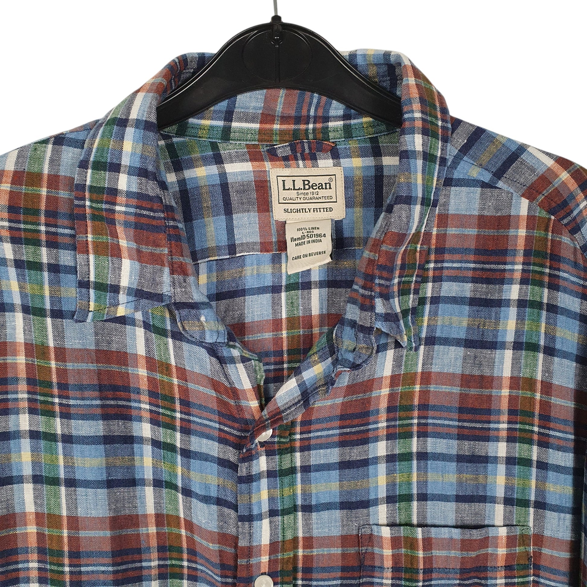 Mens Blue L.L.Bean   Shirt
