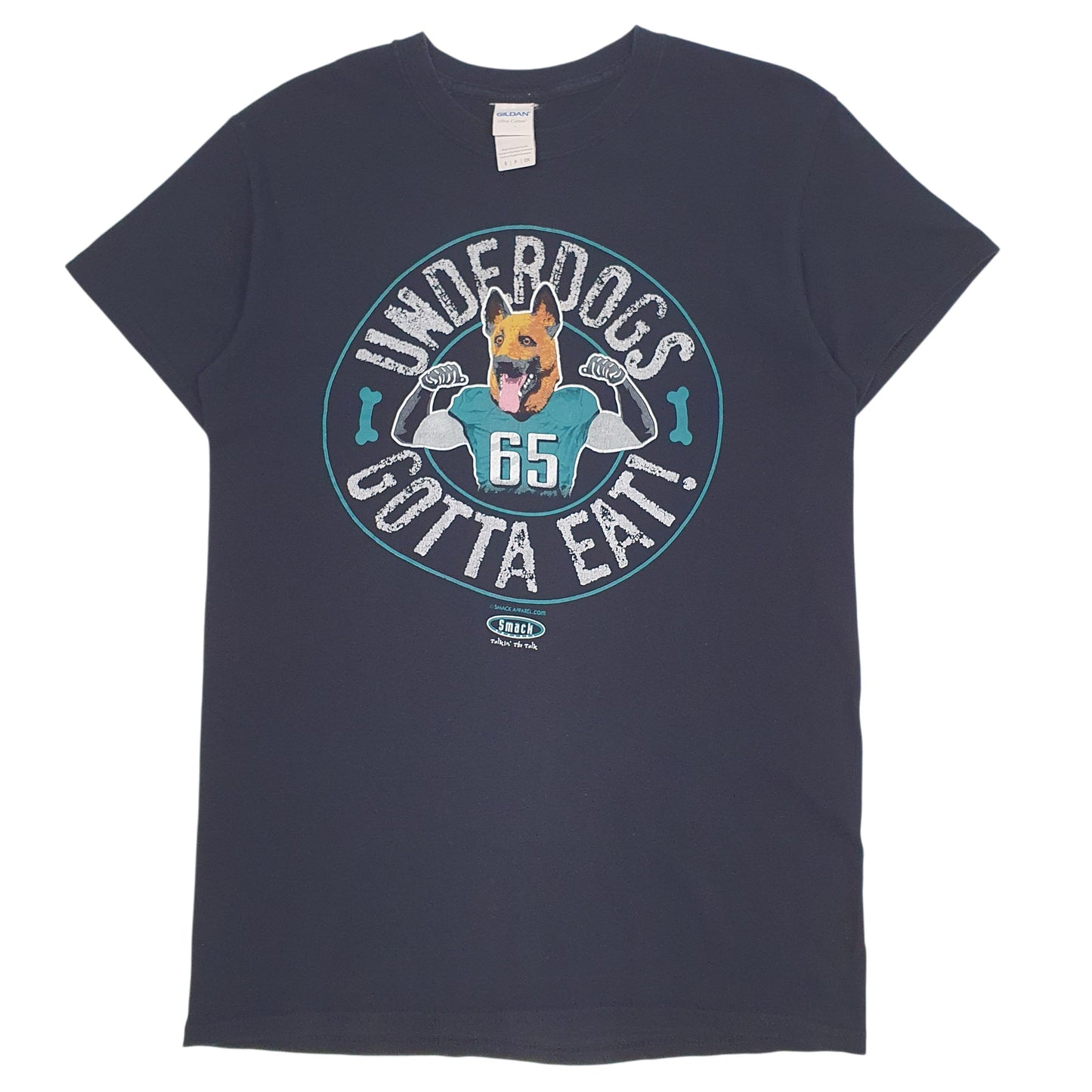 Mens Black Gildan  Short Sleeve T Shirt