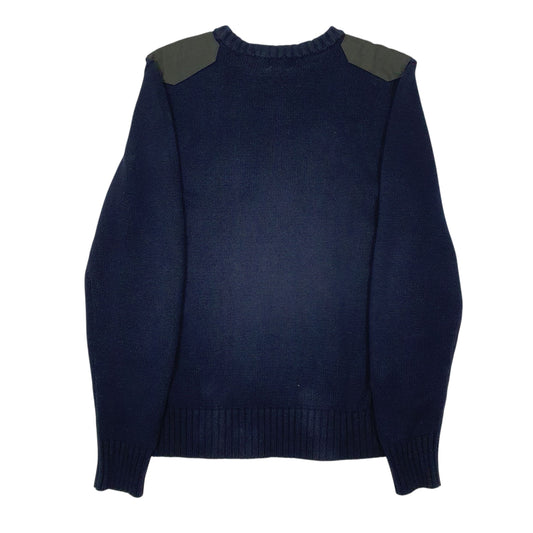 Mens Navy Dickies Knitwear Crewneck Jumper
